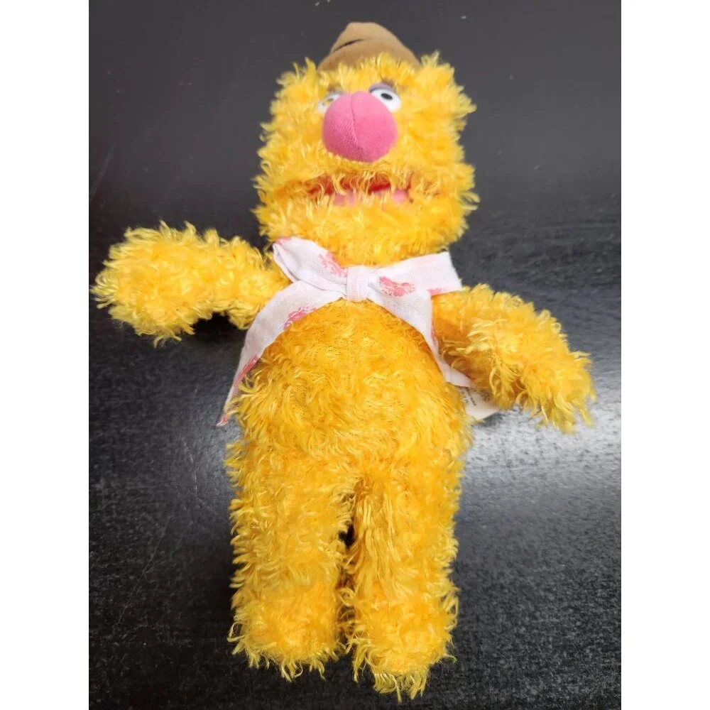 Walt Disney The Muppets Vintage Fozzie Bear Plush‎ With Hat & Bowtie
